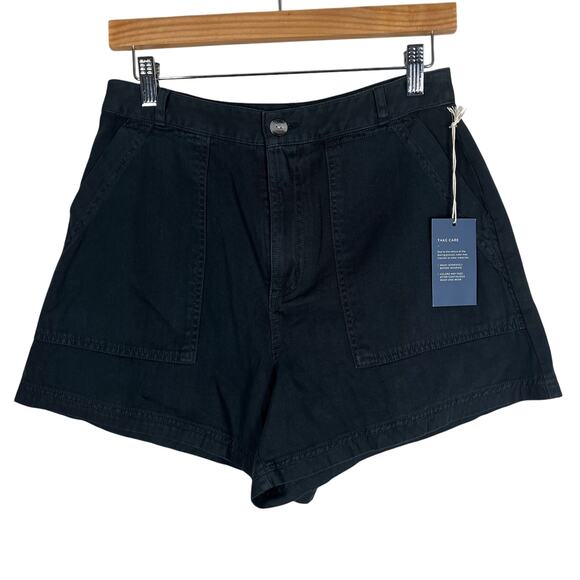 NWT Universal Thread Shorts Womens 6 Gray Utility Patch Pockets Clean Girl - Picture 1 of 5